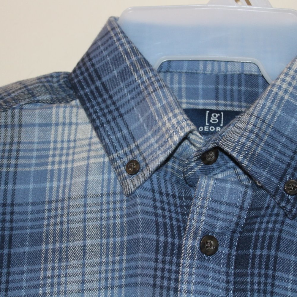 Bundle of 2 George Plaid Flannel Shirts - Picture 4 of 8